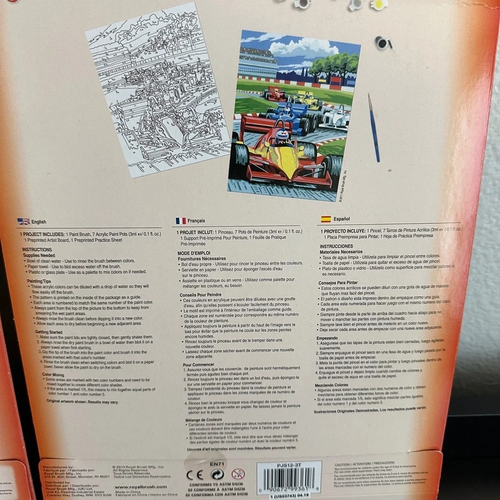 Painting by Numbers Kit Set - Multicolor